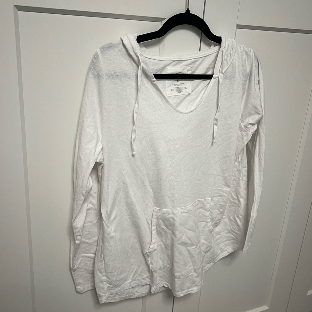 White Women's Hoodie Top